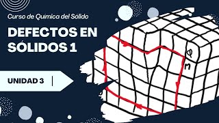 3 Defectos estructurales en sólidos  1ra parte Unidad 3 del curso de Química del Sólido [upl. by Fidelity869]