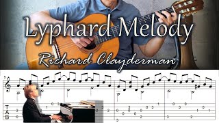 Lyphard Melody  Richard Clayderman  Fingerstyle Guitar  TAB [upl. by Retlaw532]