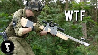 Guy Brings Homemade Airsoft Gun and Destroys Everyone [upl. by Nekial]