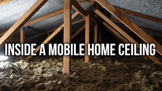 Watch this Before you Renovate a Mobile Home  Ceiling Attic and Roof [upl. by Earazed]