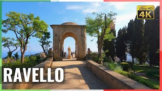 4K🇮🇹 Italy walk in RAVELLO Amalfi Coast tour in 4k May 2022 The most beautiful town [upl. by Trix]