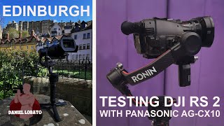 TESTING DJI RS 2 WITH PANASONIC AGCX10  RAW FOOTAGE 4K [upl. by Liuqa]