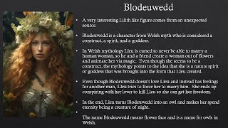 Blodeuwedd [upl. by Bendicty]