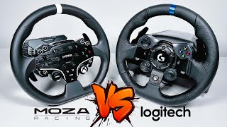 Moza R3 vs Logitech G923  G920  BEST Budget Racing WHEEL [upl. by Gershom]