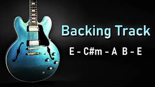 Pop Rock BACKING TRACK E Major  112 BPM  Guitar Backing Track [upl. by Wayolle905]