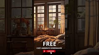 FREE SCREENSAVER PREMIUM fireplace screensaver subscribe [upl. by Dave]