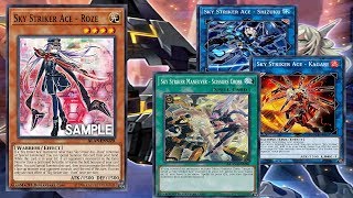 YuGiOh Sky Striker Ace  Roze Sky Striker Maneuver  Scissors Cross Deck Sky Striker [upl. by Kemme]