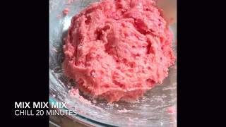 Strawberry Cake Mix Cookies [upl. by Odlanyer]