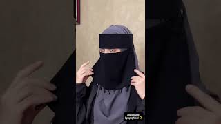 Karchupi niqab fromEzmafacebook🌻 lipaparvin hijab niqab subscribe niqabi abaya [upl. by Milore]