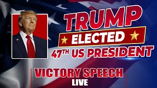 BREAKING  US Election Results  Donald Trump speaks after winning the 2024 Presidential Election [upl. by Charmian]