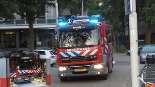 Kazerne Alarm Brandweer Kazerne Baan met spoed onderweg naar een Gaslucht in Rotterdam [upl. by Nahtaj]