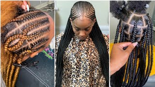 😍😍😍Protective Braids  Cornrows 2021 Latest Braided Hairstyles Compilation [upl. by Colfin]