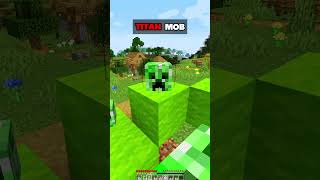 MINECRAFT  SPAWN TITAN MOB IN MINECRAFT🤯 WAIT FOR ITWITH はいよろこんで minecraft shorts [upl. by Puritan]