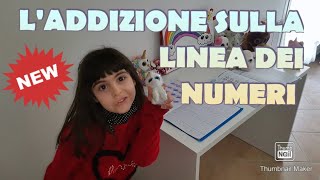 Addizioni sulla linea dei numeri [upl. by Anuat]