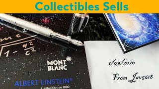 MONTBLANC ALBERT EINSTEIN GREAT CHARACTERS 🇩🇪 FOUNTAIN PEN NEW RAREART [upl. by Enohpesrep792]