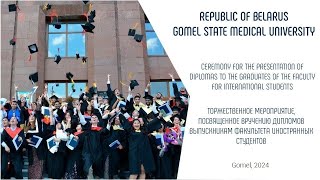 Graduation ceremony at Gomel State Medical University 2024 [upl. by Essirahs]