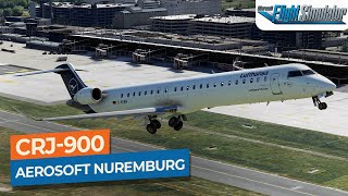 MSFS Aerosoft Nuremburg to Frankfurt  CRJ900 Lufthansa CityLine｜Drawyah [upl. by Mor]