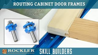 How to Make Cabinet Doors with Rail and Stile Router Bits  Skill Builder [upl. by Annait]