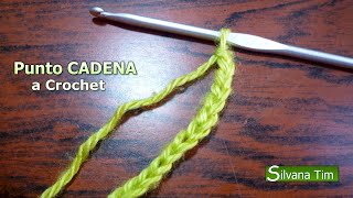 PUNTO CADENA o CADENETA de inicio ☑️ TEJIDO CROCHET Cómo empezar  1 [upl. by Grimes808]