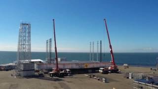 Opbouw Zeeland Podium Concert at SEA 2016  Timelapse [upl. by Onidranreb]