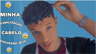 Minha finalização  Cabelo cacheado masculino  3B [upl. by Garvy]