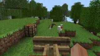 Minecraft Automatic Turret  Cannon Mod old [upl. by Jaquiss]