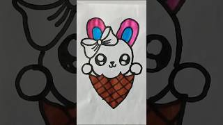 Icecream drawing for kids 🍨🍦tastysweet cutediydollarteasydrawingsatisfyingshortsneweasy [upl. by Rabkin628]