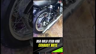 BSA Gold Star 650 Exhaust Note  Sound ON  BSA Launched  Two Wheeler  Times Drive  shorts [upl. by Ahsieyn409]