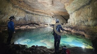 280 Foot Waterfall Rappel Deep Inside A River CavePart 2 [upl. by Aihcropal]