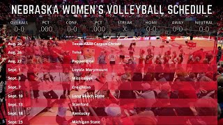 Nebraska Womens Volleyball schedule [upl. by Yvi]