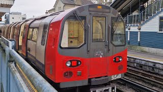 Journey On The Northern Line 51548 1995TS From Camden Town To High Barnet [upl. by Assenev]