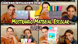 😬MOSTRANDO MATERIAL ESCOLAR 2023ME ARREPENDI DE TER COMPRADO CADERNO INTELIGENTE [upl. by Disraeli]