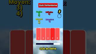 Quiz Daltonisme Teste ta vue avec ces 6 couleurs shorts quiz test [upl. by Worth]