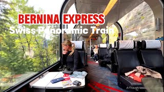 Bernina Express🇨🇭A Scenic Alpine Journey  Switzerland’s Stunning Railway Ride 🚂Glacier [upl. by Meagher581]