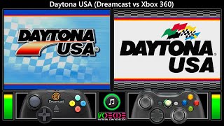 Daytona USA Dreamcast vs Xbox 360 Gameplay Comparison [upl. by Sanborne]