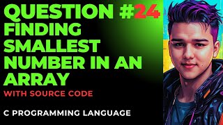 HINDI FINDING THE SMALLEST ELEMENT IN AN ARRAY IN C PROGRAMMING 24 [upl. by Innek]