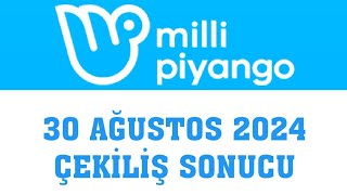 Milli Piyango Çekiliş Sonuçları 30 Ağustos 2024 [upl. by Ettolrahc827]