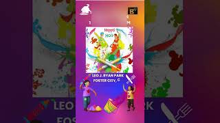 Upcoming Holi Celebration in The Bay Area SUN APRIL 7 2024 shorts shortvideo shortsfeed holi [upl. by Yelroc]