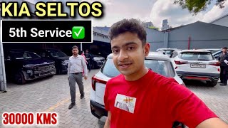 Kia Seltos 30000 Kms 5th Service  Maruti से भी सस्ती Service❤️ [upl. by Ibot]