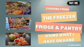 Cooking For One  Cook With Me  Cooking From The Freezer Fridge amp Pantry Part One  Budget Cooking [upl. by Avlem776]