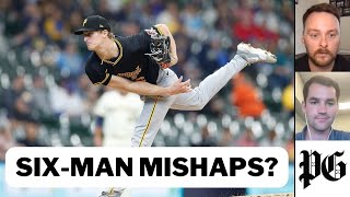 PiratesBrewers reaction Why give up on the 6man rotation Is the starting pitching falling apart [upl. by Weinshienk]