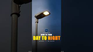 How to turn day into night in photoshop photoshoptutorial photoshop [upl. by So596]