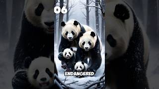 Pandas are Endangered but Protected 😍🐼  panda bear shorts wildlife animals camoflauge [upl. by Kory]