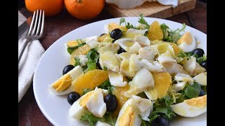 Ensalada de bacalao y naranja [upl. by Mercola]