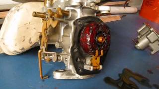 1961 Johnson Sea Horse 18 HP Carb Cleaning [upl. by Sorcim146]