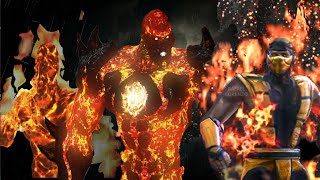 MORTAL KOMBAT All BLAZE Evolution Skins MK2  MK11 MORTAL KOMBAT 11 [upl. by Ttsepmet19]