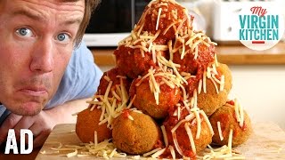 GIANT ARANCINI CROQUEMBOUCHE ft VEETEE RICE AD [upl. by Steep]