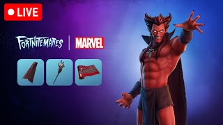 🔴LIVE  NEW MEPHISTO MARVEL SKIN IN THE SHOP ABOSOLUTE DOOM SEASON 4 FORTNITEMARES [upl. by Wiltshire]