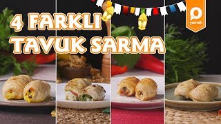 4 Farklı Fırında Tavuk Sarma Tarifi  Onedio Yemek  Tek Malzeme Çok Tarif [upl. by Inahs]