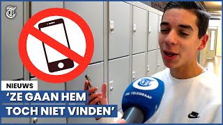 Leerling betrapt na mobielverbod Ik app op de wc [upl. by Anelad]